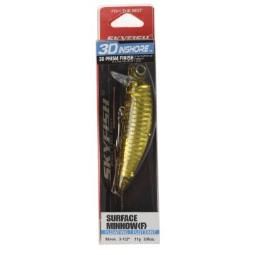 Воблер SKYFISH "3D INAHORE" SURFACE MINNOW(F) 90 мм, 11 гр, цвет: 11#